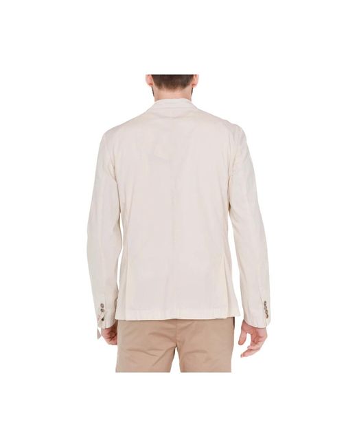 Bob Jassen ,Katoen Giacca Blazer Monopetto Destrutturata in het White voor heren