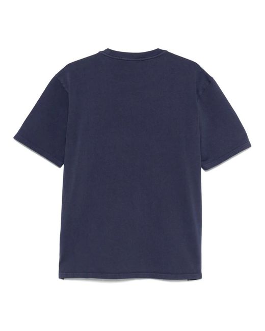 Autry Tops ,Blauw ,Katoen Tonal Logo T-Shirt in het Blue voor heren