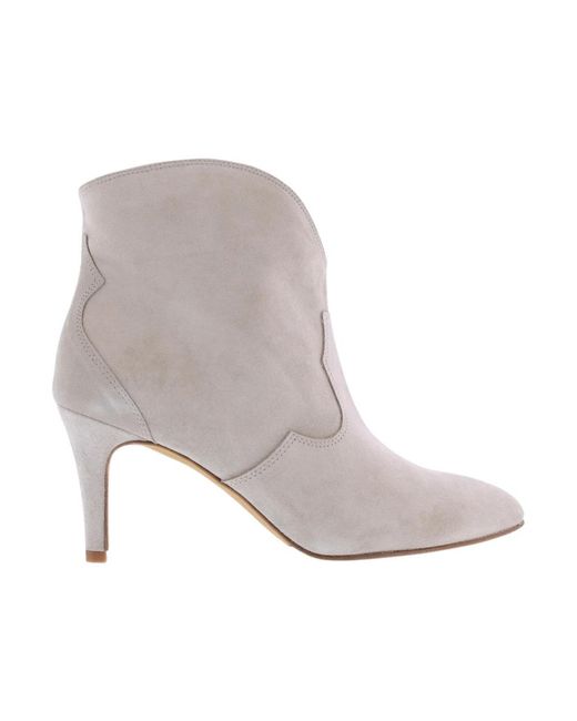 Toral Gray Heeled Boots