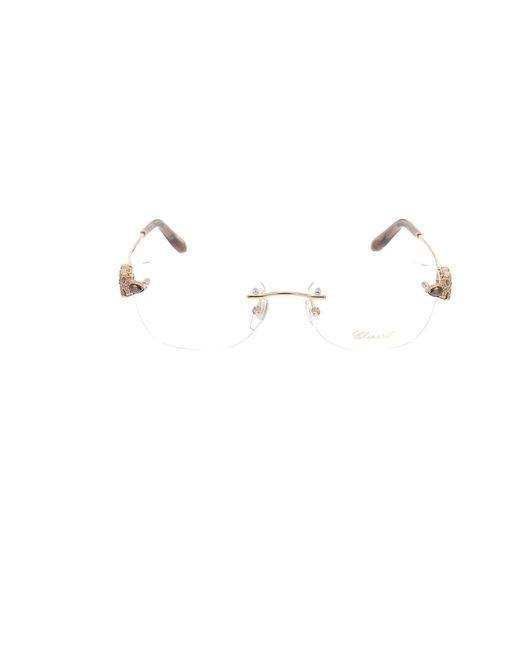 Glasses Chopard de color Metallic