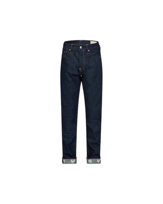 Evisu Blue Slim-Fit Jeans for men