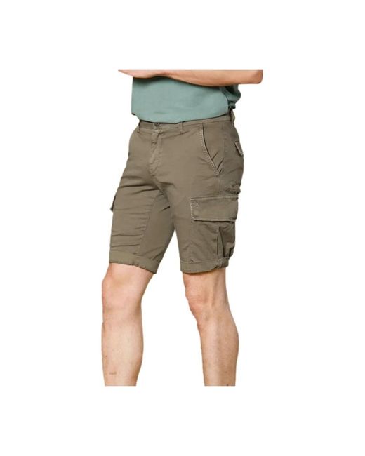 Mason's Green Casual Shorts for men