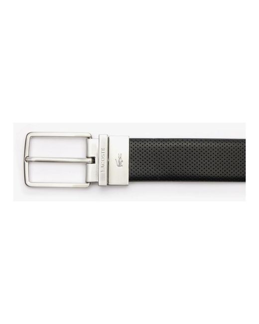 Lacoste Wendeleder-Gürtel in Black für Herren