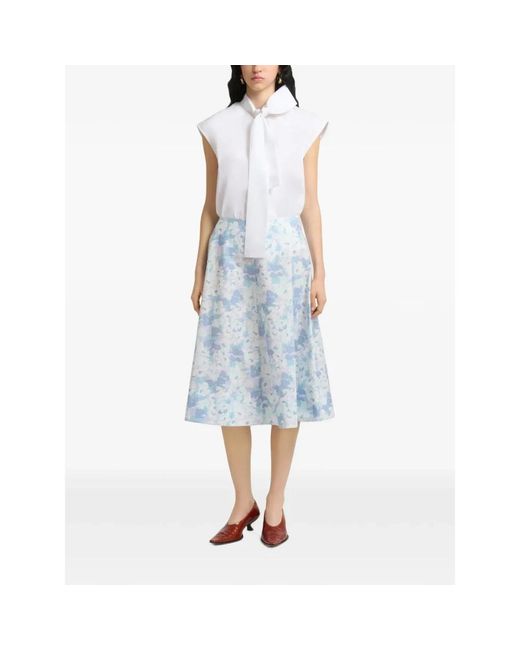 Marni Blue Midi Skirts