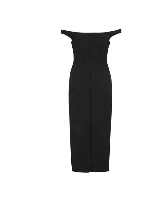 Philosophy Di Lorenzo Serafini Black Midi Dresses