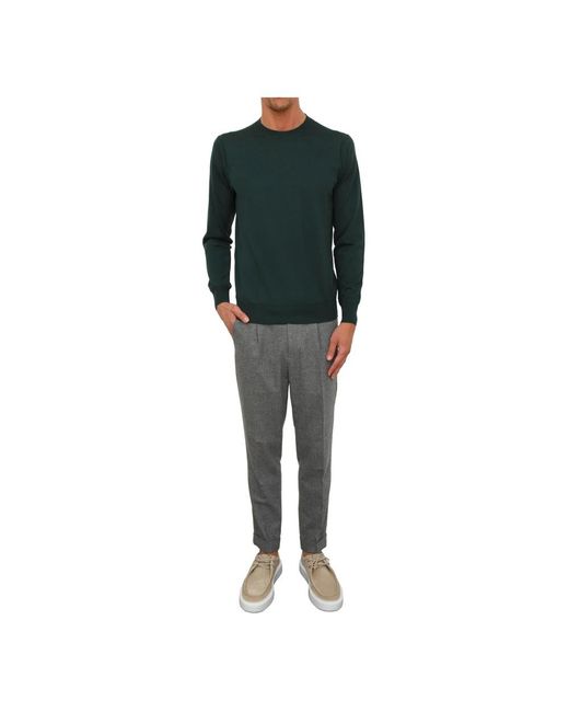 Paolo Pecora Green Round-Neck Knitwear for men