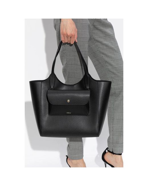Furla Black Tote Bags