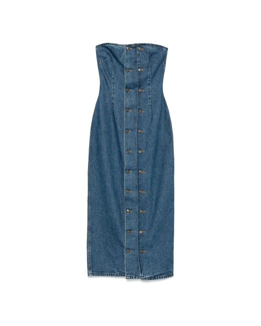 Midi Dresses ROTATE BIRGER CHRISTENSEN de color Blue