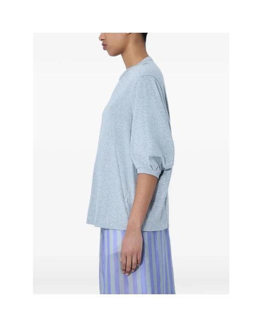 Dries Van Noten Blue Oversized Tops