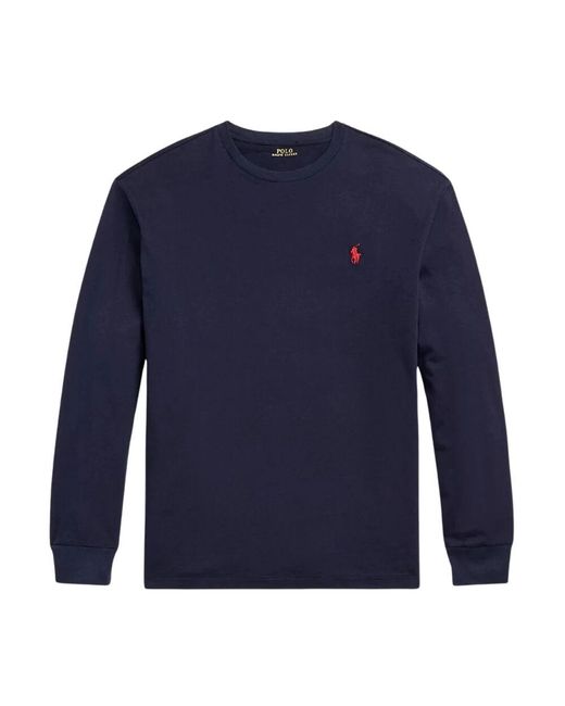 Ralph Lauren Langarm-T-Shirt Mit Klassischer Passform in Blue für Herren