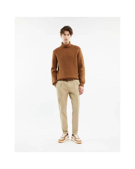 Fay Natural Slim-Fit Trousers for men
