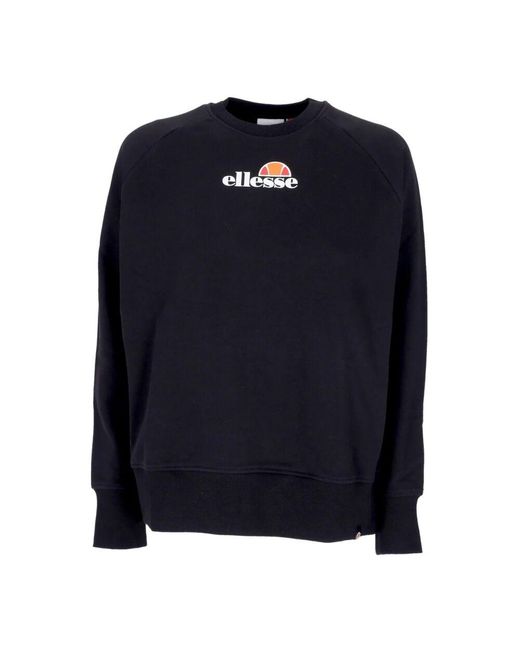 Ellesse Blue Schwarzer Leichter Crewneck Sweatshirt