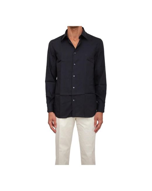 Emporio Armani Black Formal Shirts for men