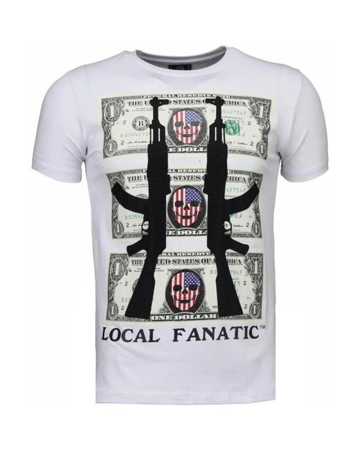 Local Fanatic Gray T-Shirts for men