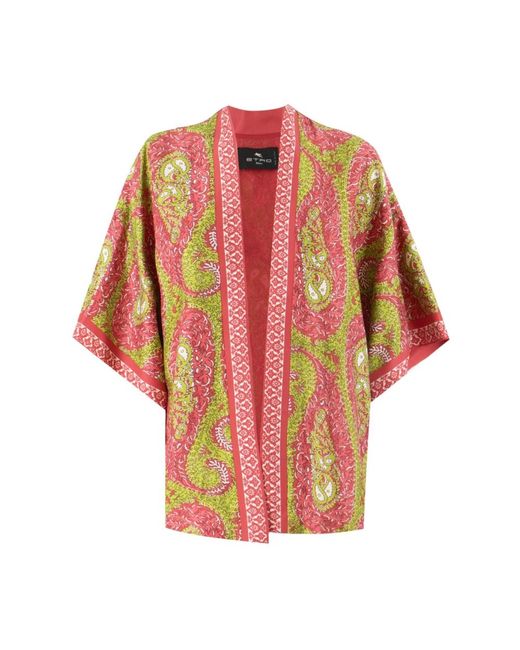 Etro Overhemden ,Veelkleurig ,Blouses in het Red