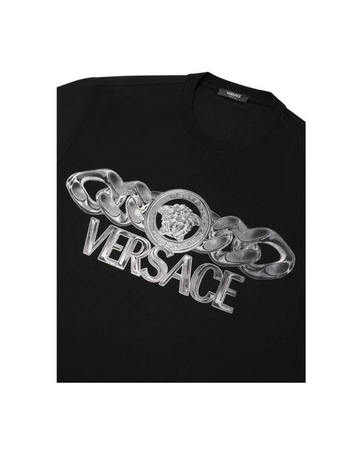 T-Shirts Versace de hombre de color Black