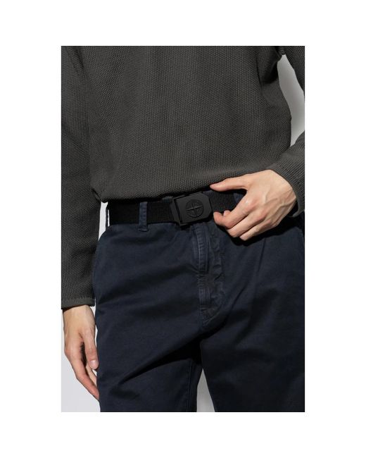 Belts di Stone Island in Black da Uomo