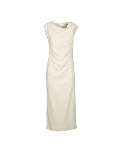 MSGM Natural Midi Dresses