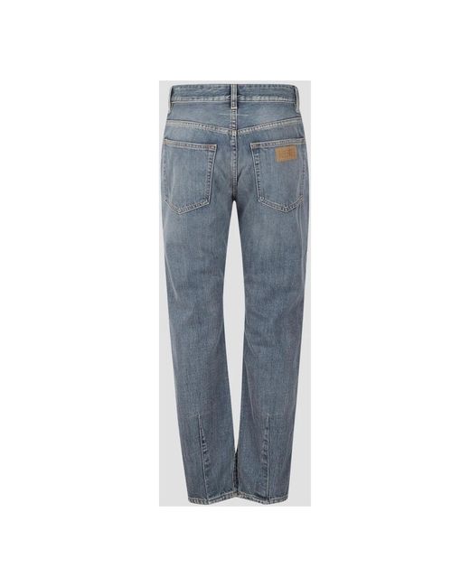 MM6 by Maison Margiela Blue Straight Jeans