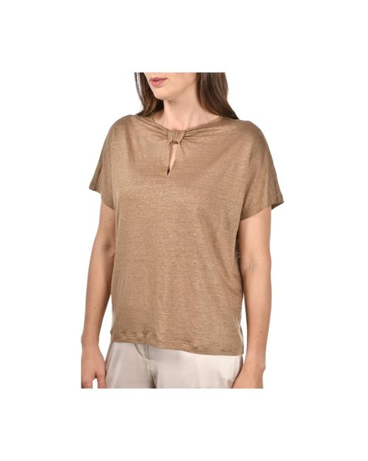 Gran Sasso Overhemden ,Bruin ,Bruine Sweater Collectie in het Natural