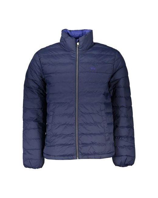 La Martina Jassen ,Blauw ,Blauwe Herenjas Geborduurd Logo in het Blue voor heren
