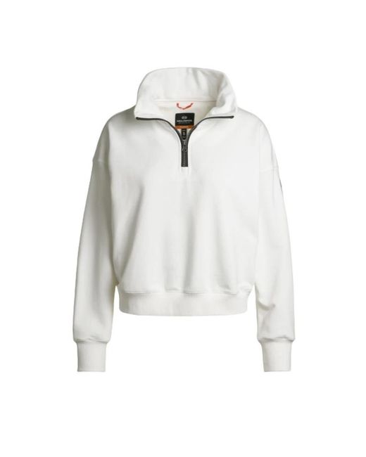 Parajumpers White Sweatshirts