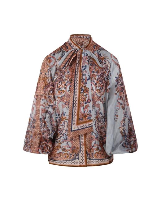 Zimmermann Aster Strikdas Blouse in het Brown