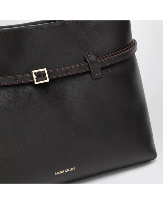MANU Atelier Black Shopping Bags