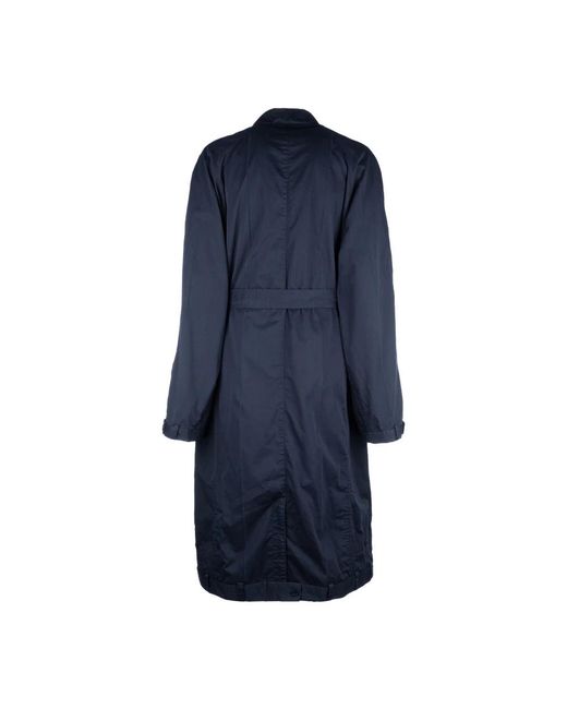 Balenciaga Blue Belted Coats for men