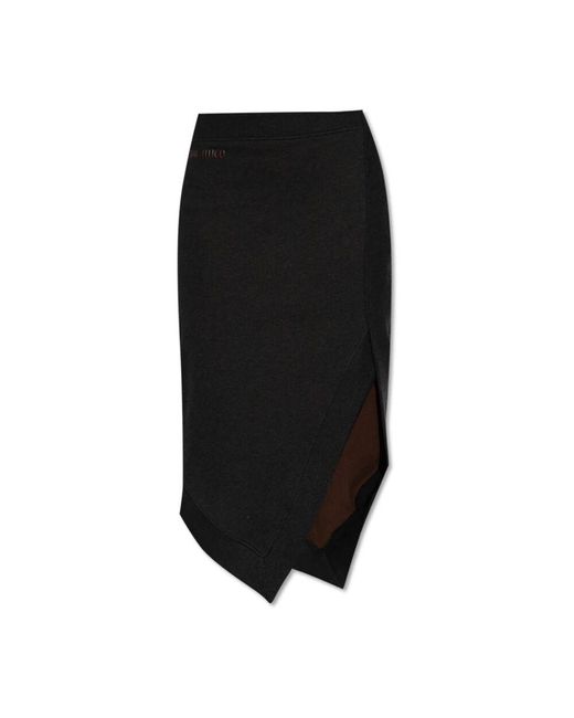 The Attico Black Midi Skirts