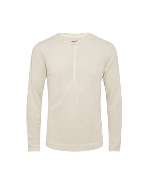 Orlebar Brown Kaschmir matchstick langarm in White für Herren
