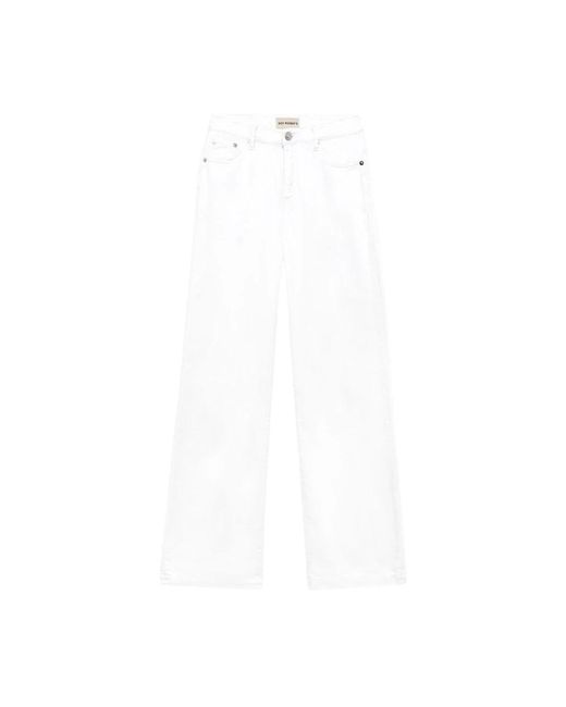 Roy Rogers Wide Jeans in het White