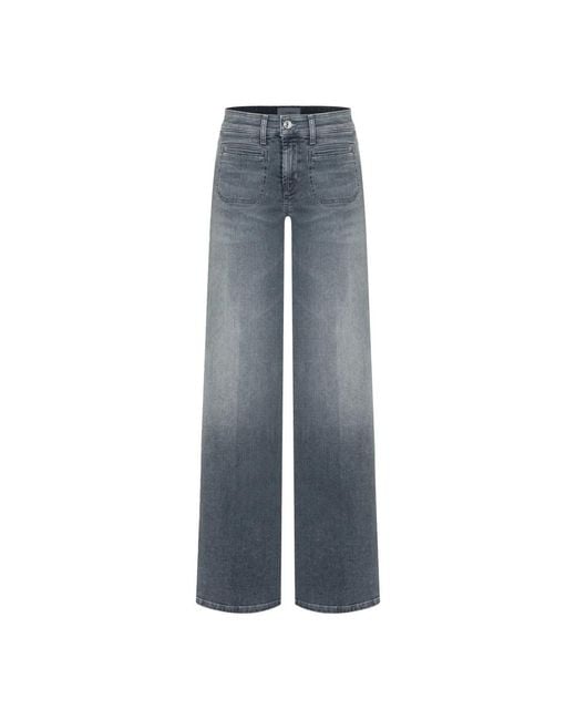 Cambio Blue Wide Jeans