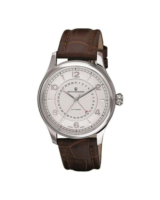 Revue Thommen Automatische datumsanzeige luxus uhr in Metallic für Herren