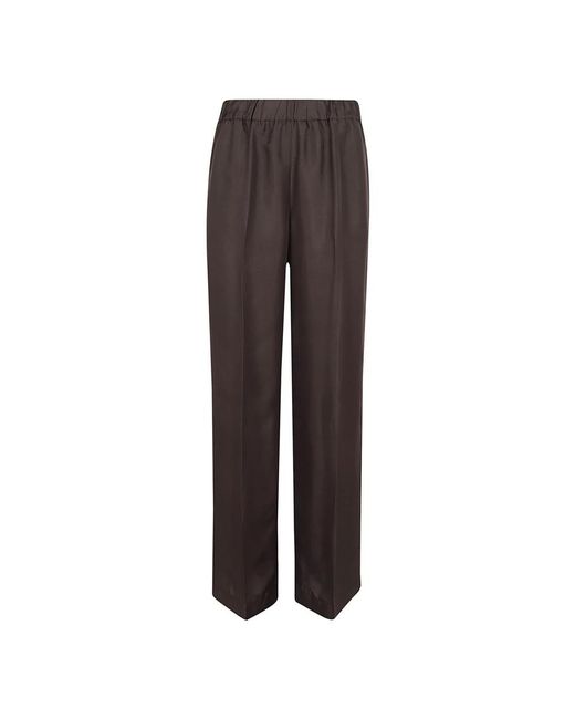 P.A.R.O.S.H. Brown Straight Trousers