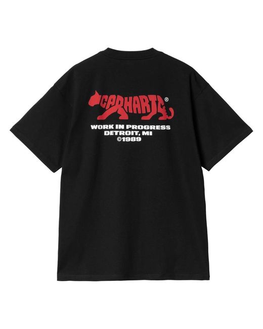 Carhartt Rocky schwarzes t-shirt in Black für Herren