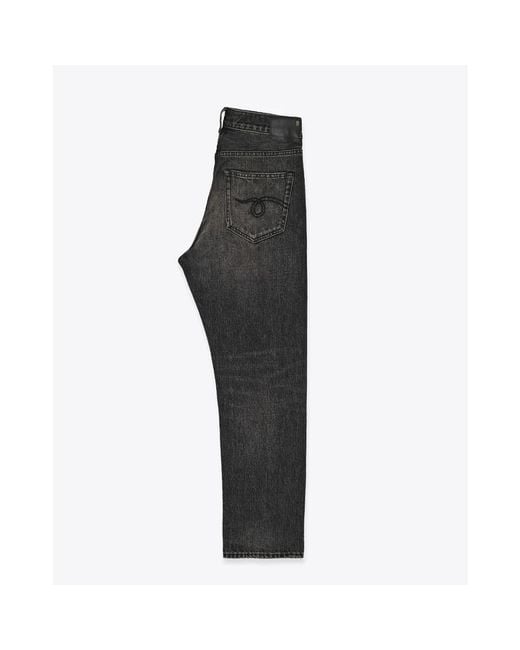 R13 Gray Straight Jeans