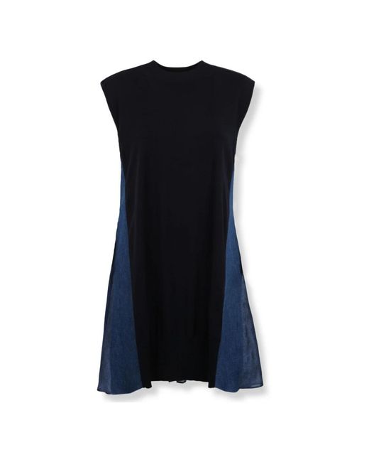Sacai Blue Short Dresses
