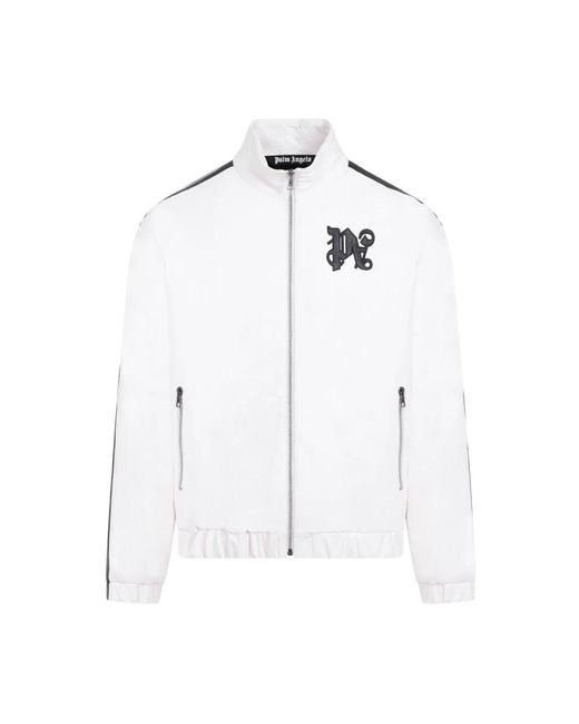 Palm Angels White Leather Jackets for men