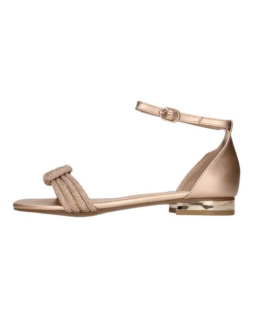 Exe' Metallic Flat Sandalen