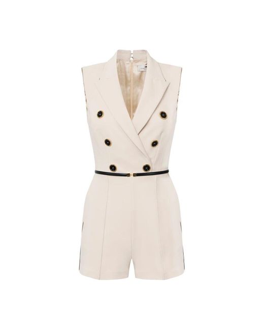 Playsuits Elisabetta Franchi en coloris Natural