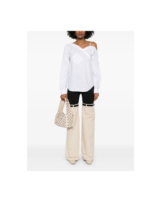 Coperni Overhemden ,Wit ,Katoen Heart Shirt in het White