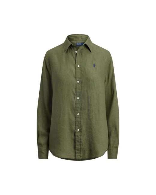 Polo Ralph Lauren Overhemden ,Groen ,Shirt in het Green