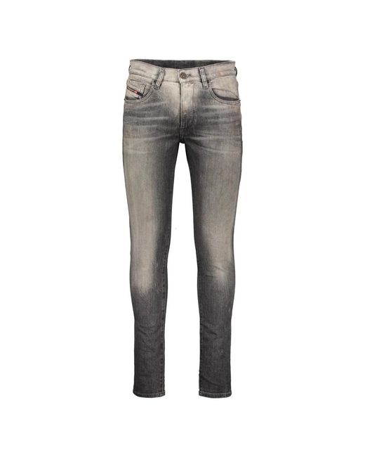 DIESEL Gray Skinny Jeans for men