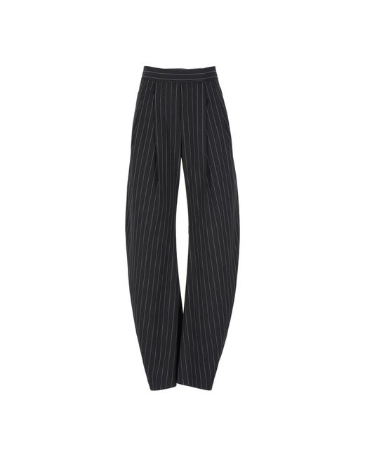 Wide trousers The Attico de color Black