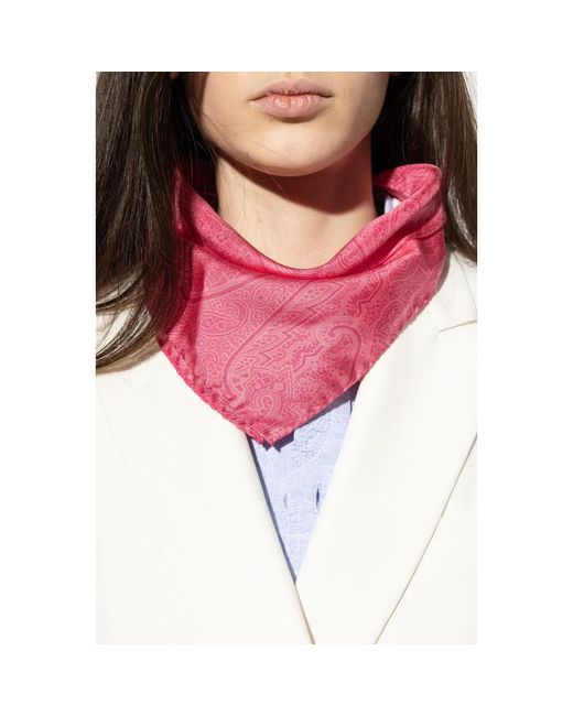 Etro Pink Seidenschal