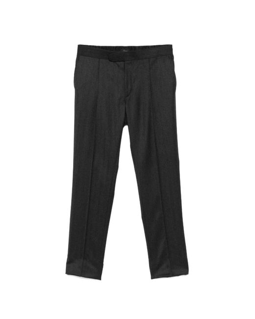 Brioni Gray Straight Trousers for men