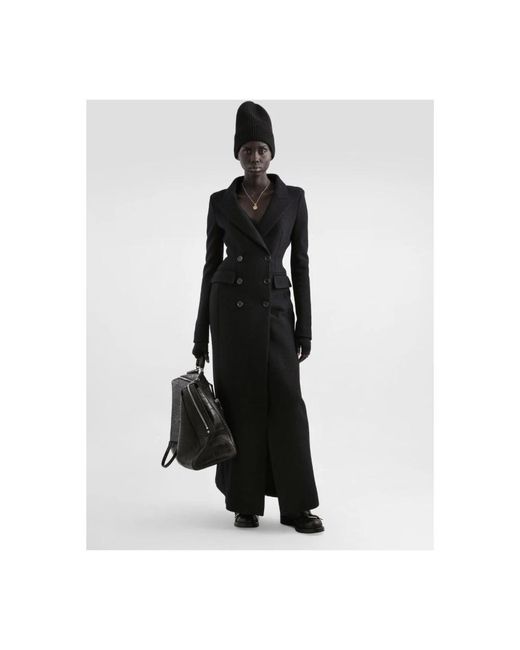 Dolce & Gabbana Black Double-Breasted Coats
