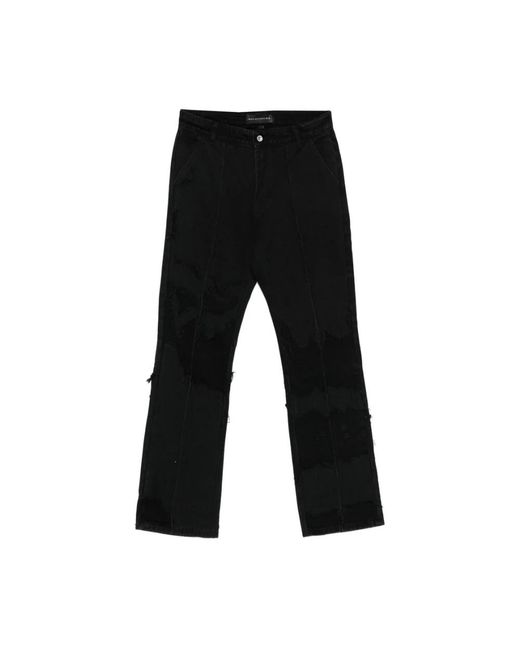 Who Decides War Black Straight Jeans for men