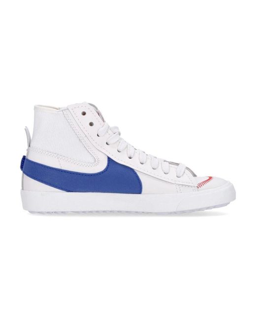 Nike High-Top Sneaker Mit Übergroßem Swoosh in Blue für Herren